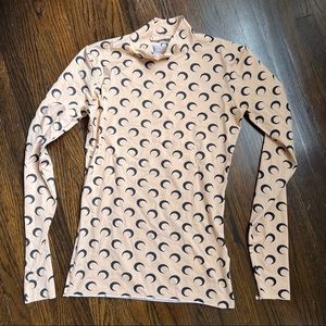 Marine Serre Moon mock neck top